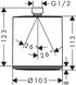 Верхний душ Hansgrohe Pulsify S 105 1jet 24130140 (бронза) 694262 фото 2