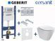 Комплект инсталляции Geberit Duofix 458.126.00.1+115.107.21.1 с унитазом Cersanit City Oval Clean On с сиденьем Soft Closing