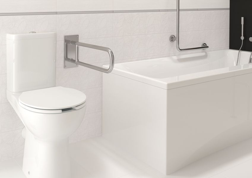 Унітаз-компакт Cersanit Etiuda Clean On 011 3/6 (593) для людей з особливими потребами 516965 фото