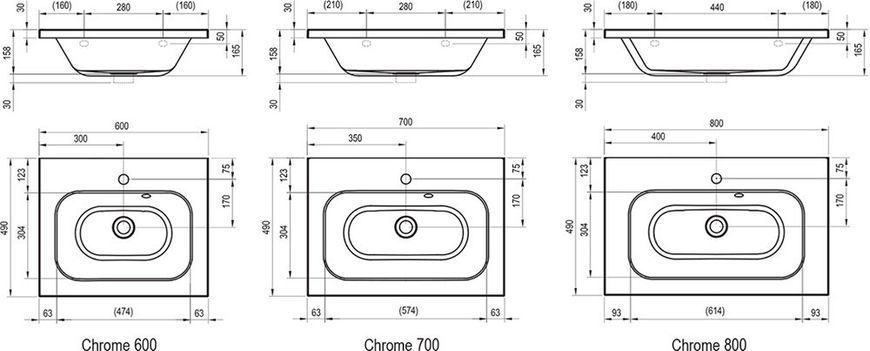 Тумба с умывальником Ravak Chrome II SD 700 (X000001773+XJG01170000) белая 970713 фото