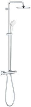 Душевая система Grohe Bau Classic 210 26699000 с темостатом (хром) 327626 фото