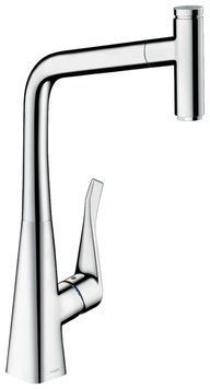 Змішувач для кухні Hansgrohe Metris Select M71 320 14884000 з душем (хром) 129383 фото