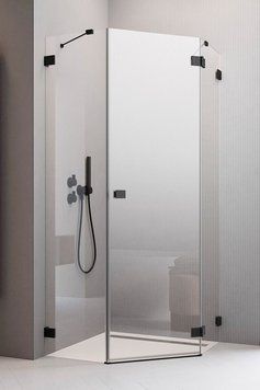 Душевая кабина Radaway Essenza Pro Black PTJ 100x80 (10100000-54-01R/10100800-01-01) профиль черный/стекло прозрачное правая 1007350 фото