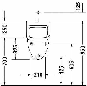 Пісуар Duravit Starсk 3 0822350007 з мушкою 157495 фото