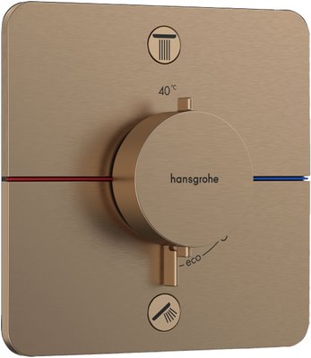 Смеситель для ванны и душа Hansgrohe ShowerSelect Comfort Q 15583140 скрытого монтажа с термостатом (бронза) 694236 фото