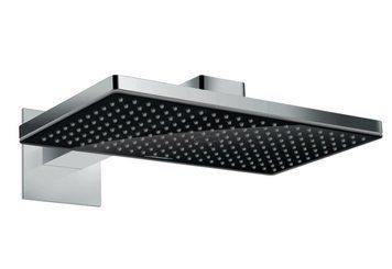 Верхний душ Hansgrohe Rainmaker Select 460 1jet 24003600 с держателем (чёрный-хром) 160465 фото