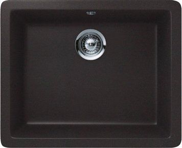 Гранітна мийка Schock Quadro N-100 Cristalite Nero 13 (25026013) 144456 фото