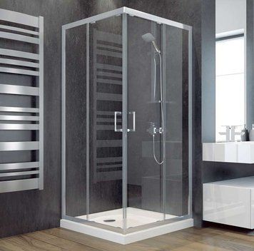 Душевая кабина Besco Modern 90x90 (MK-90-185-C) профиль хром/стекло прозрачное 371498 фото