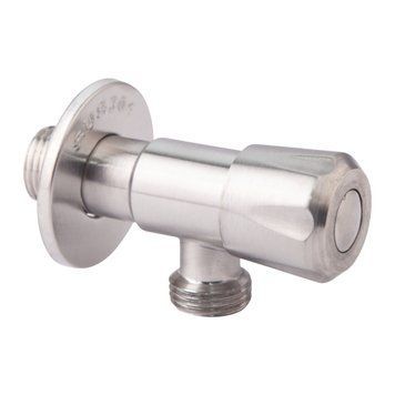 Кутовий вентиль Lidz (NKS) 01 02 001 12 1/2"х1/2" (нікель) 419708 фото