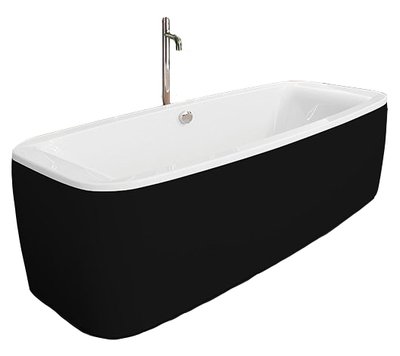 Ванна акрилова Kolpa-San Othello 185x90 Black/White (993773) окремостояча з каркасом та панеллю 252436 фото