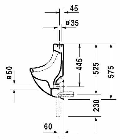 Пісуар Duravit Starсk 3 0822350007 з мушкою 157495 фото