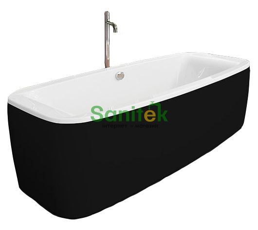 Ванна акриловая Kolpa-San Othello 185x90 Black/White (993773) отдельностоящая с каркасом и панелью 252436 фото