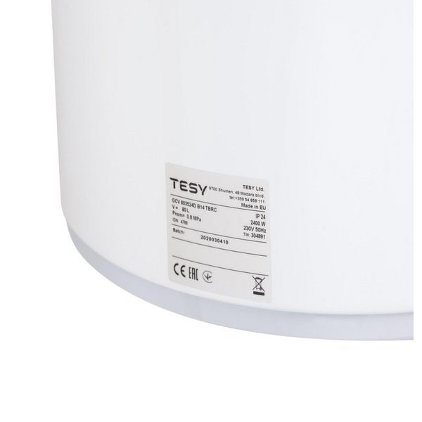 Бойлер Tesy Anticalc Slim 80 л GCV803524DB14TBRC (304891) сухой ТЭН 2х1,2 кВт 384644 фото