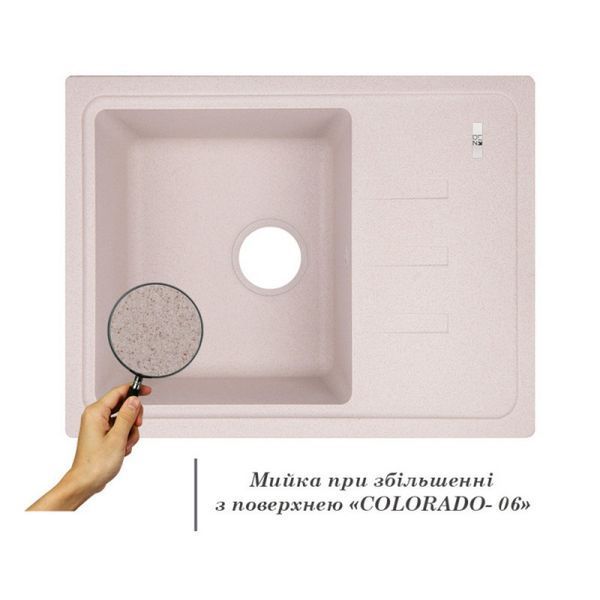 Гранітна мийка Lidz 620x435/200 COL-06 (LIDZCOL06620435200) Colorado 374528 фото