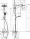 Душевая система Hansgrohe Crometta S 240 1jet Showerpipe 27269000 (хром) 135716 фото 2