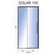 Душові двері Rea Solar 100x195 (REA-K6512) профіль чорний/скло прозоре 370646 фото 5