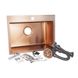 Кухонна мийка Imperial Handmade D5843BR 2.7/1.0 мм (IMPD5843BRPVDH12) bronze 356417 фото 2
