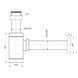Напівсифон для умивальника Imprese Hydrant ZMK031806600 (хром) 310966 фото 2