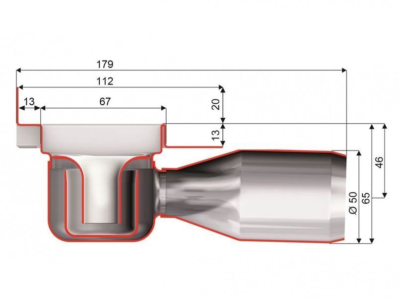 Душевой трап Aco ShowerDrain C-line 408764 (685 мм) 237163 фото