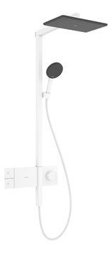 Душова система Hansgrohe Raindance Alive Q 340/210 1jet EcoSmart ShowerSelect Comfort 24581700 з термостатом (білий матовий) 987223 фото