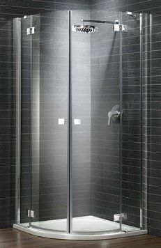 Душевая кабина Radaway Almatea PDD E 90x80 (30532-01-08N) профиль хром/стекло коричневое 209801 фото