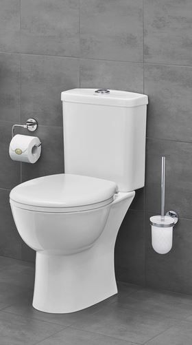 Унитаз-компакт Grohe Bau Ceramic 39346000 Rimless с сиденьем soft close (вертикальный выпуск) 273518 фото