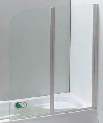 Шторка для ванны Eger 599-121W белый профиль/стекло прозрачное 126545 фото