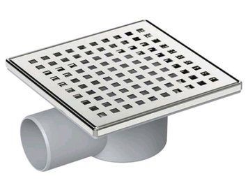 Душовий трап Valtemo Smart VFD-712115 з решіткою 100x100 мм (з горизонтальним відведенням 50 мм) 239689 фото