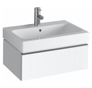 Тумба з умивальником Geberit Icon 60 см (841260000/124060000) білий матовий 523533 фото