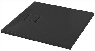 Душовий піддон Cersanit Tako Slim 80x80x4 (Сет B458) квадратний чорний матовий + сифон 545178 фото