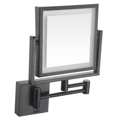 Косметическое зеркало Volle 2500.280604 с LED подсветкой датчик движения (черный) 537933 фото