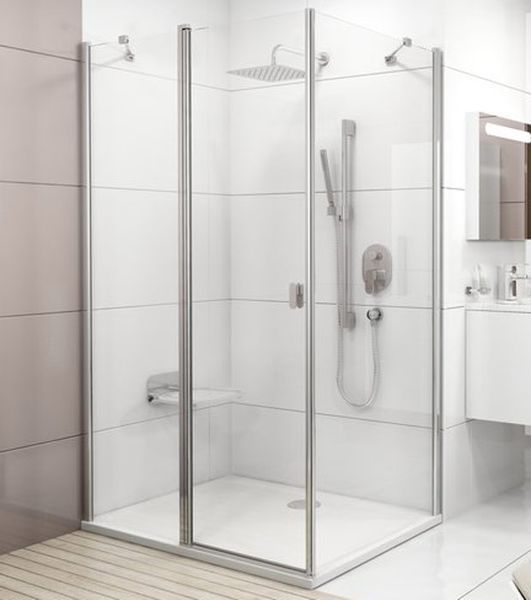Душевая кабина Ravak Chrome CRV2+CPS 100x80 (1QVA0C00Z1+9QV40C00Z1) полированный профиль/стекло Transparent 279642 фото