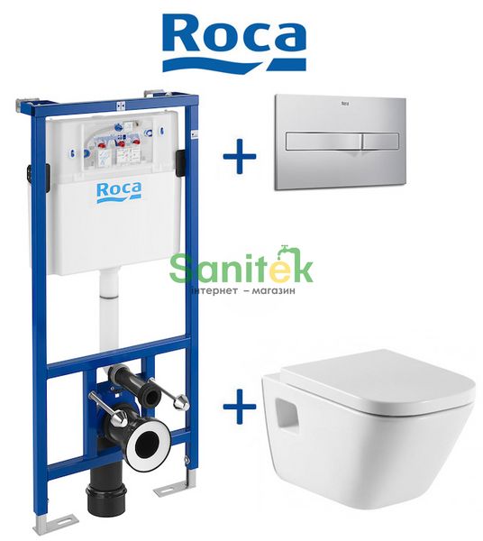 Комплект інсталяції Roca Pro A890090020 з унітазом Roca Gap A34H478000 з сидінням Soft Closing 151105 фото