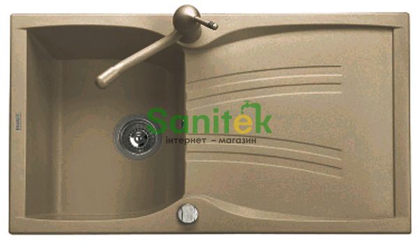 Гранітна мийка Telma Naiky NK08610 Granite (48 sandstone beige) 148000 фото