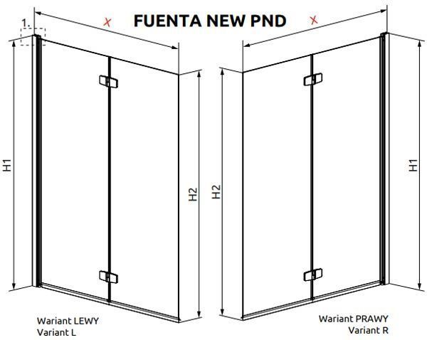 Шторка для ванны Radaway Fuenta New PND 100/R (208210-01R) профиль хром/стекло прозрачное 209370 фото
