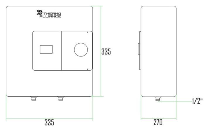 Бойлер Thermo Alliance 10 л SF10X15N ТЭН 1,5 кВт 324802 фото