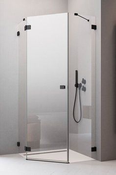 Душевая кабина Radaway Essenza Pro Black PTJ 90x100 (10100000-54-01L/10100700-01-01) профиль черный/стекло прозрачное левая 1007351 фото