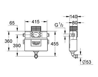Бачок скрытого монтажа Grohe Solo 38422000 122648 фото