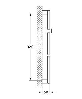 Душова штанга Grohe Euphoria Cube 27841000, 900 мм 115663 фото