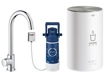 Змішувач для кухні Grohe Red II Mono 30085001 з бойлером M-size 4л та фільтром (хром) без змішування 214557 фото