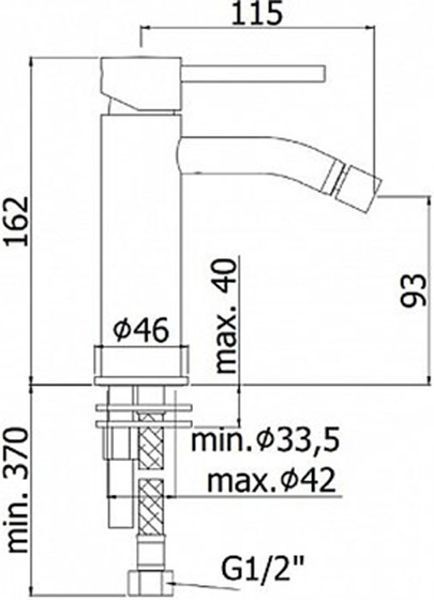 Смеситель для биде Paffoni Light LIG131HGSP (медное золото) без д/к 386733 фото