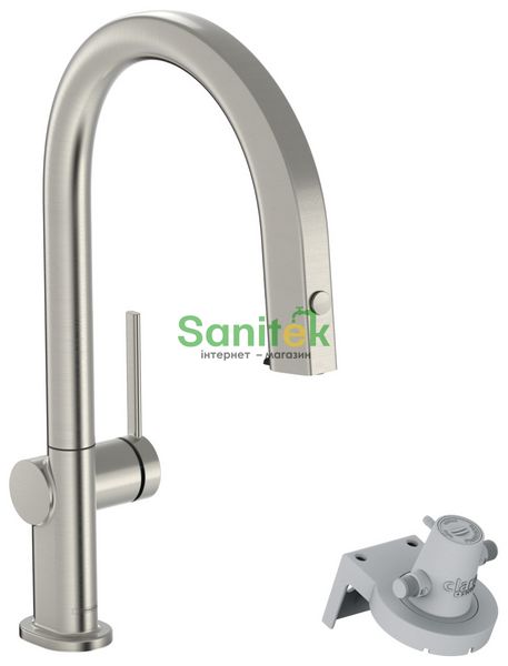 Змішувач для кухни Hansgrohe Aqittura M91 FilterSystem 210 76826800 с душем и подключением питьевой воды (нержавеющая сталь) 540772 фото