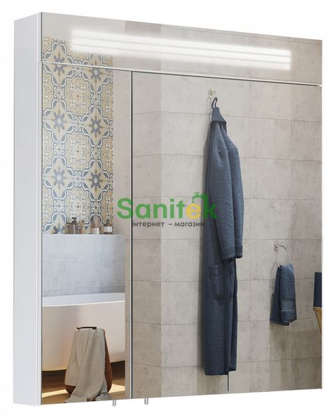 Зеркало для ванной комнаты Мойдодыр Лагуна ЗШ-80х80 (00-00002880) белое 155813 фото