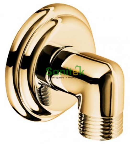 Підключення для душового шлангу Kludi Adlon 1210145-00 (золото) 236584 фото