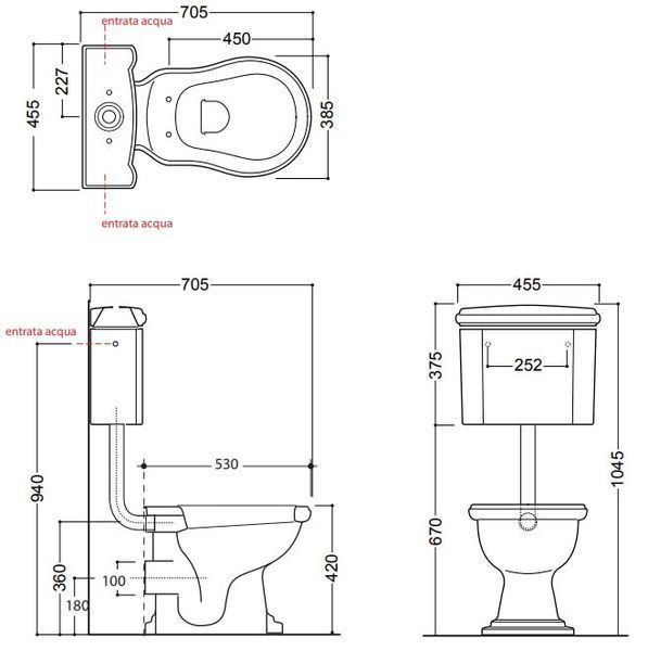 Бачок для унитаза Kerasan Retro 108201 (белый) 267223 фото