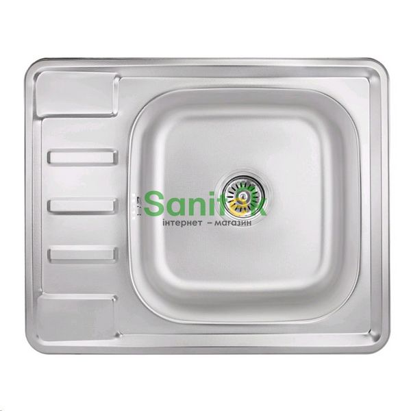 Кухонна мийка Lidz 6350 Satin 0,8 мм (LIDZ6350SAT8) 385007 фото