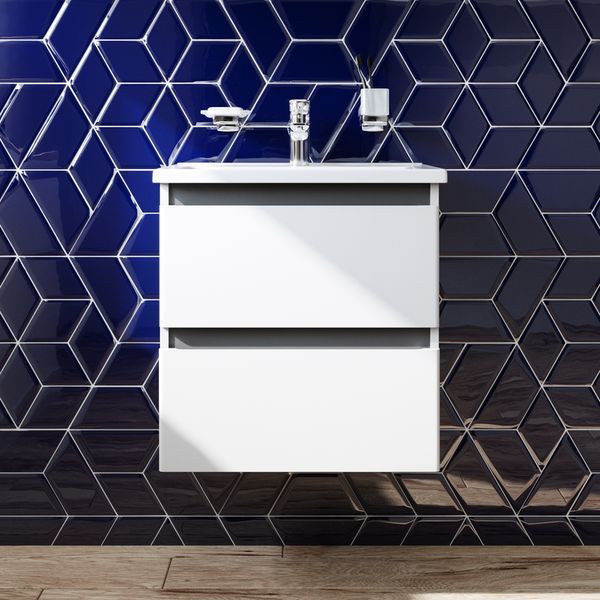 Тумба с умывальником AM.PM X-Joy 55см (M85-FHX0552-WC0552WG38) белая 421040 фото