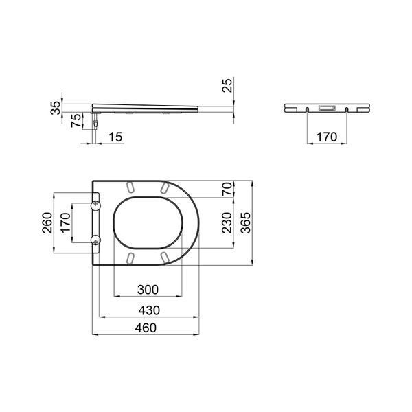 Сиденье для унитаза Qtap Swan/Jay (QT99SC5176W) Slim Soft Close 384810 фото