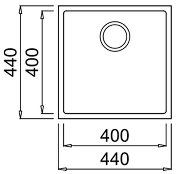 Гранітна мийка Teka Square 40.40 TG (115230029) білий 413877 фото