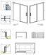 Шторка для ванны Radaway Idea PN DWJ 180 R (10003180-01-01R) профиль хром/стекло прозрачное 281018 фото 2